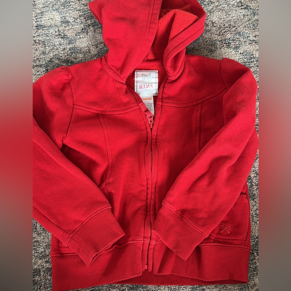 Gymboree Bright Red Kids' Hooded Zip Sweatshirt